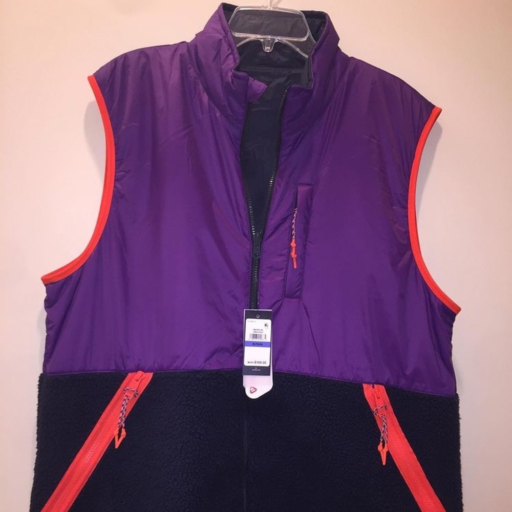 BNWT Tommy Hilfiger Urban Prep 1/2 Sherpa Reversible Zip Up Vest $169 Retail